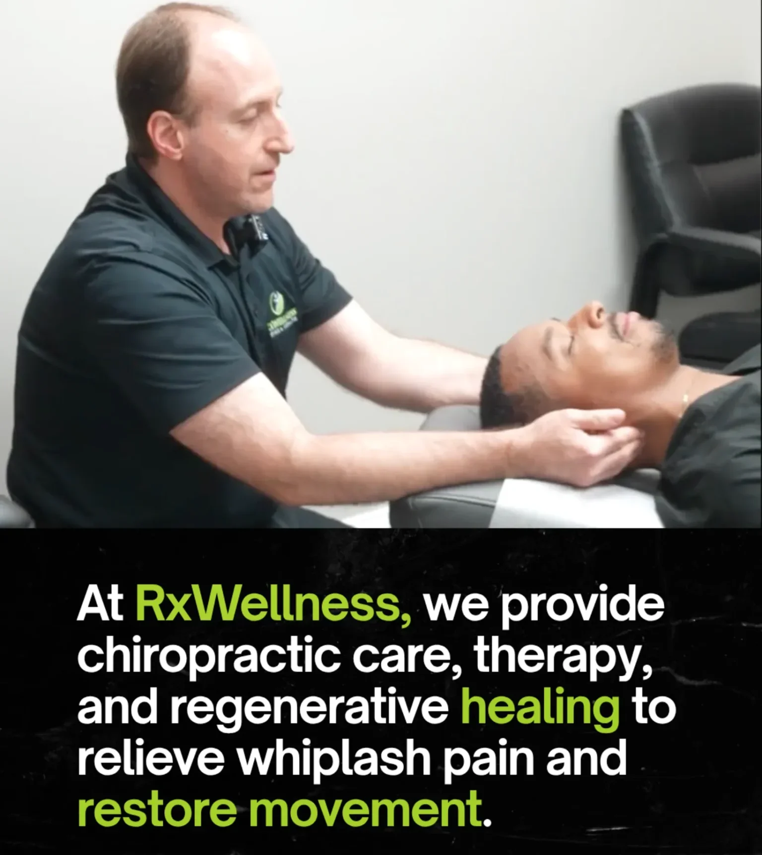 Whiplash treatment at RxWellness Laurel